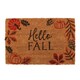 image 1 of Something Different Hello Fall Pumpkin Leaves Door Mat - Natural/Orange - One Size
