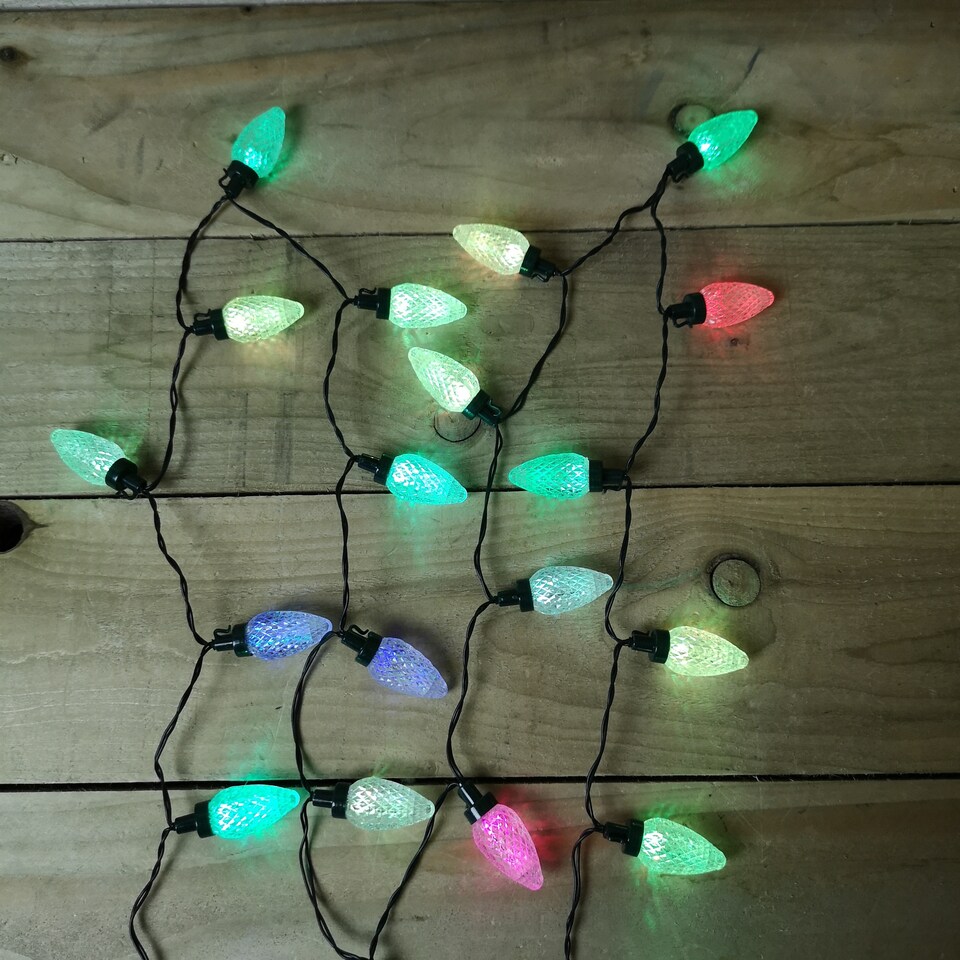 image 1 of Indoor Outdoor Colour Changing 40 LED crystal Pine Cone Lights