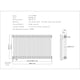 image 3 of Alpha - Anthracite Column Electric Radiator H600mm x W988mm 2 Column 900w Thermostatic WIFI
