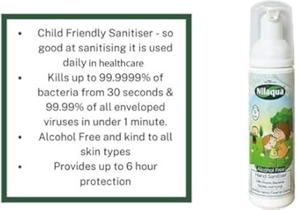 image 1 of Little Hands Alcohol Free Foaming Sanitiser 500ml - Antibacterial, Antiviral, Long Last Protection