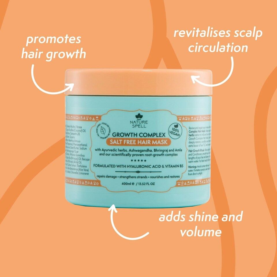 image 1 of Nature Spell Growth Complex Salt Free Hair Mask