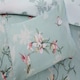 image 8 of Hummingbird Microfibre Reversible Duvet Cover Set with Pillowcase Blue | King