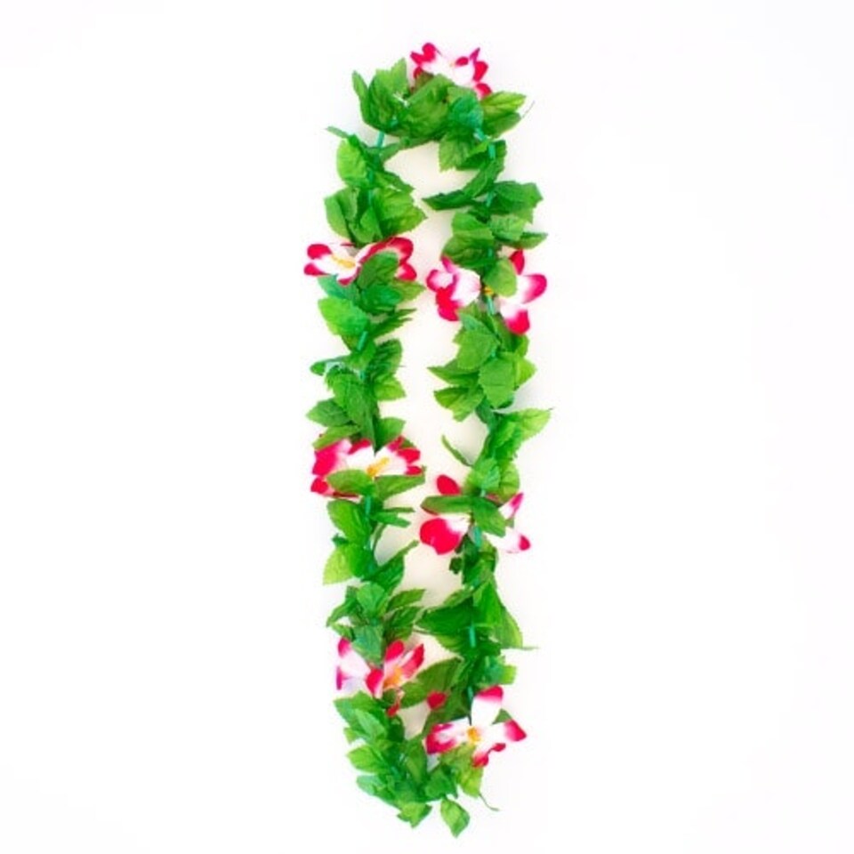 image 1 of Assorted Lulani Hawaiian Fabric Flower Lei