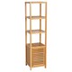 image 1 of HOMCOM 140 cm Storage Unit Freestanding Cabinet w/ 3 Shelves