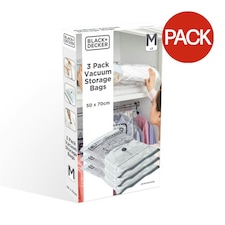 Black & Decker Vacuum Storage Bags (Pack Of 3) - Clear - XL
