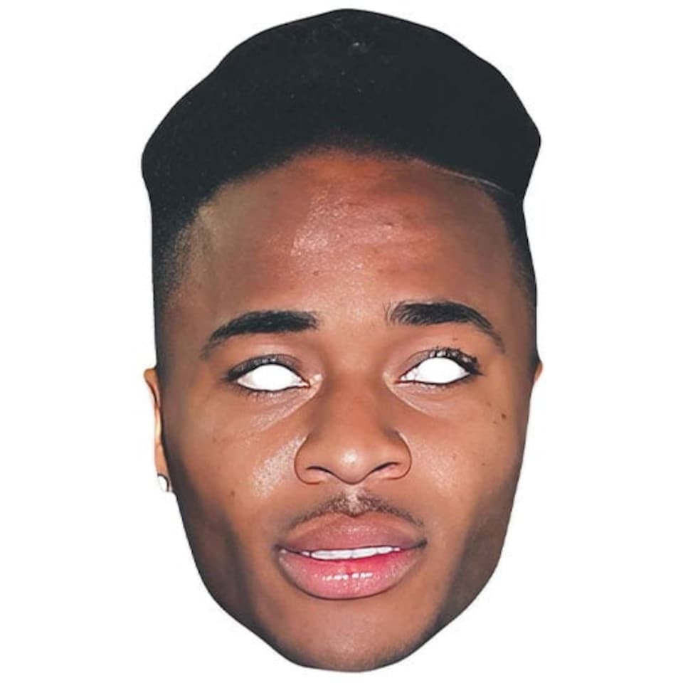 Raheem Sterling Cardboard Face Mask