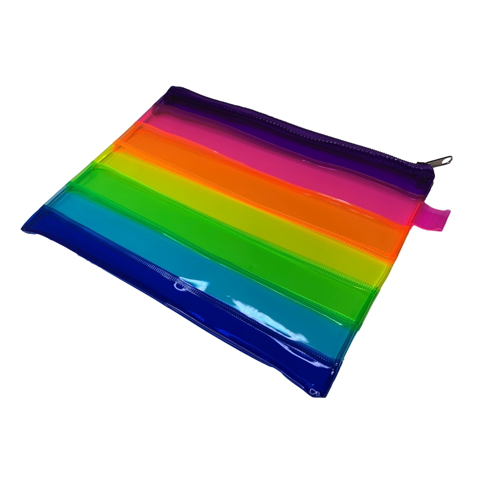 image 1 of A5 Rainbow Coloured Rainbow Pencil Case