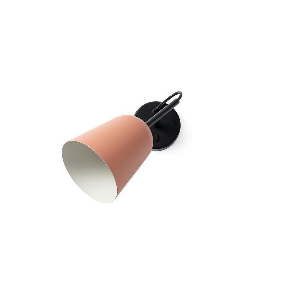 image 1 of Studio Single Spotlight Matt Black, Pink