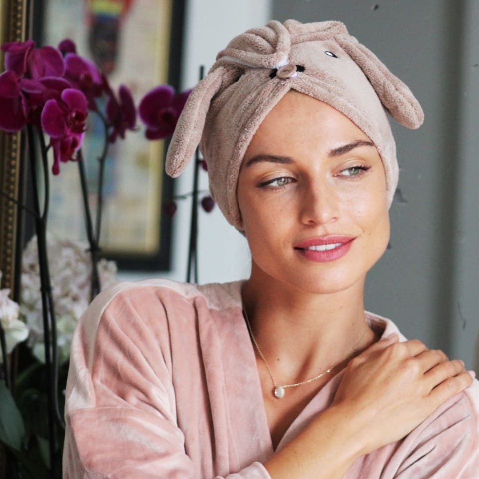 image 1 of SMUG Novelty Hair Towel Wrap, Doggy