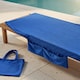 image 2 of OHS Beach Towel Bag Microfibre Quick Dry Absorbent Bath Large Travel Spa | Blue | Cobalt | One size