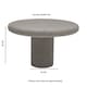 image 5 of Udaipur Round Low Coffee Table Grey