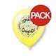 image 1 of Unique Party Latex Assorted Designs Congratulations Balloons (Pack of 10) - Yellow/Black - 9in