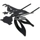 image 8 of Set of 4 Small Black Fairy Silhouettes With Stake Garden Deco Ornament
