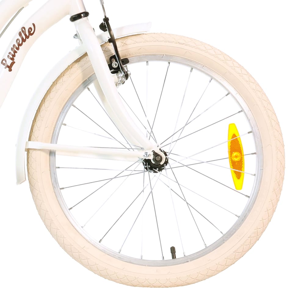 image 1 of Retro 20" Kids Bicycle - White Classic Vintage Style Bike for Children