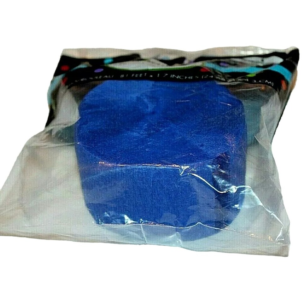 Amscan Crepe Paper Streamer - Sapphire Blue - One Size