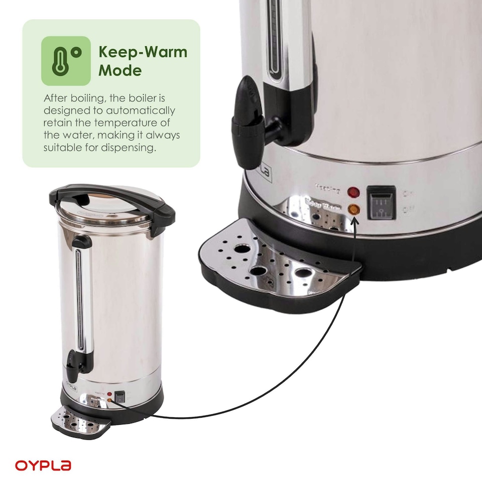 image 1 of Oypla Electrical 30L Catering Hot Water Boiler Tea Urn Coffee