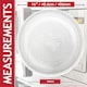 image 2 of SPARES2GO Universal Microwave Turntable Plate Smooth Flat Glass Dish Tray (16" / 40.6cm / 406mm)