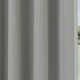 image 3 of Supersoft Grey Curtains 46 x 72 inch (117 x 183 cm) Room Darkening Eyelet Thermal Noise Reducing Curtains for Bedroom and Living Room