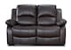 image 3 of Faux Leather Brown 2 Seater Electric Recliner Sofa VALENCIA