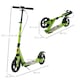 image 5 of HOMCOM Kick Scooter, Folding 2 Wheel Scooter with Dual Brake System, Dual Suspension, 230mm Big Wheels and 3 Adjustable Handlebar, for 14 older Teens Adults, up to 100KG, Green