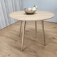image 9 of Dining Table Beige Wood Kitchen Place for 4 Seats, Dining Table Only (Beige H 75 x L 90 x W 90 cm) Brown