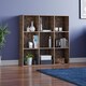 image 10 of Vida Designs Durham 3x3 Cube Storage Bookcase Display Unit, Dark Wood