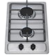 image 1 of SIA SSG302SS 30cm Stainless Steel Compact Domino Gas Hob With Cast Iron Supports