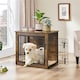 image 1 of Yaheetech 69 cm Dog Crate Furniture Brown | Rustic Brown