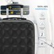 image 4 of Flight Knight Bubble Suitcase - Ryanair easyJet Jet2 Approved - 8 Wheel Carry Cabin Hardcase 45x36x20cm | Black | Black | Cabin Bag