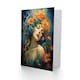 image 2 of Woman Portrait Flowers Modern Deco Birthday Card