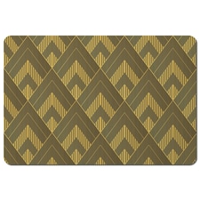 Black & Gold Striped Triangles (Placemat)