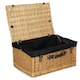 image 6 of 62cm Buff Wicker Picnic Basket with Lining | White | White | One Size