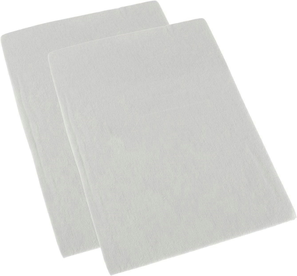 Homescapes White Brushed Cotton Cot Flat Sheet Pair 100% Cotton, 100 x 150 cm | White | One Size