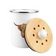 image 5 of Highland Cow Food Waste Caddy - Metal 2L Decorative Kitchen Compost Bin