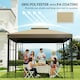 image 5 of Outsunny 3m 2 Tier Garden Gazebo Top Cover Replacement Canopy Roof