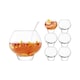 image 1 of LSA Rum Punch Bowl Set with Ladle and Six Handmade Balloon Glasses