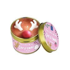 Tin Candle -  You Light Up My Christmas PYOULIG04 | Multi