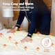 image 2 of Igenix Digital Heated Underblanket, 75W, Polyester, 1-9hr Timer, Machine Washable, White, Double Size