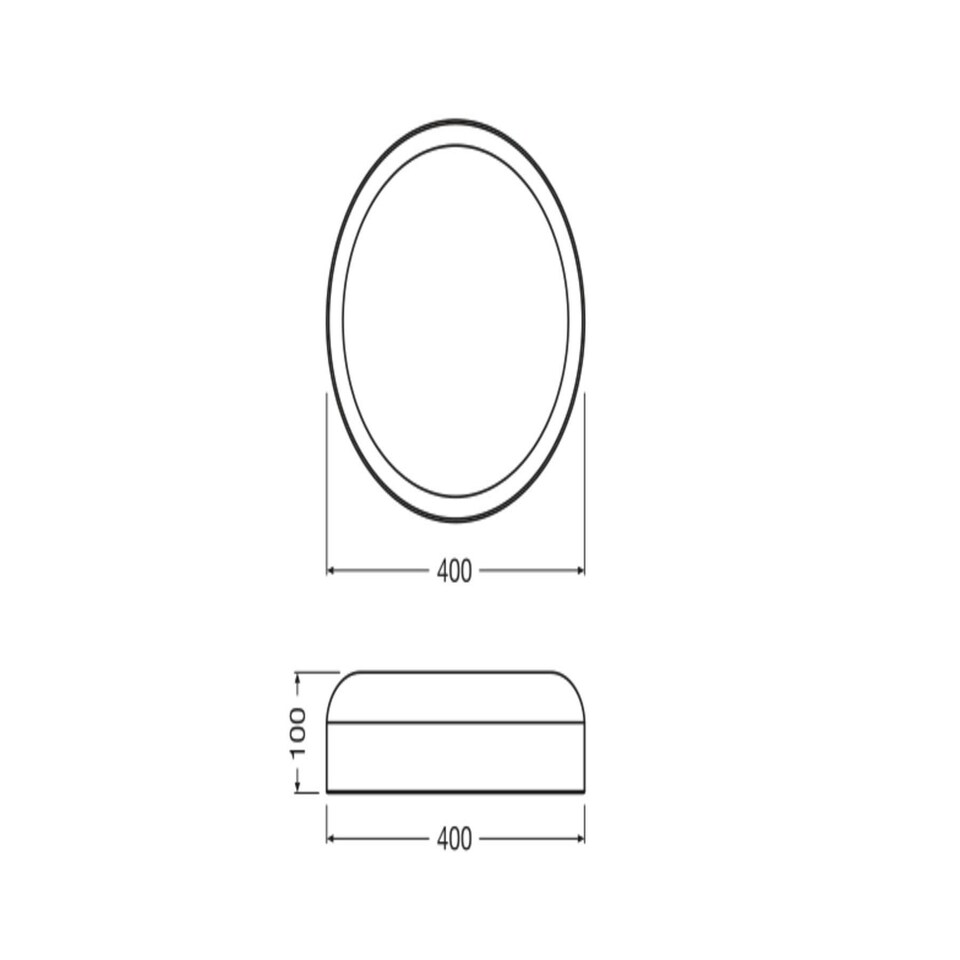 image 1 of Osram Decor Bamboo Paper Ceiling Light 400 18W 830 Brown Brown