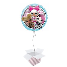LOL Surprise Glam Round Foil Helium Balloon - Inflated Balloon in a Box