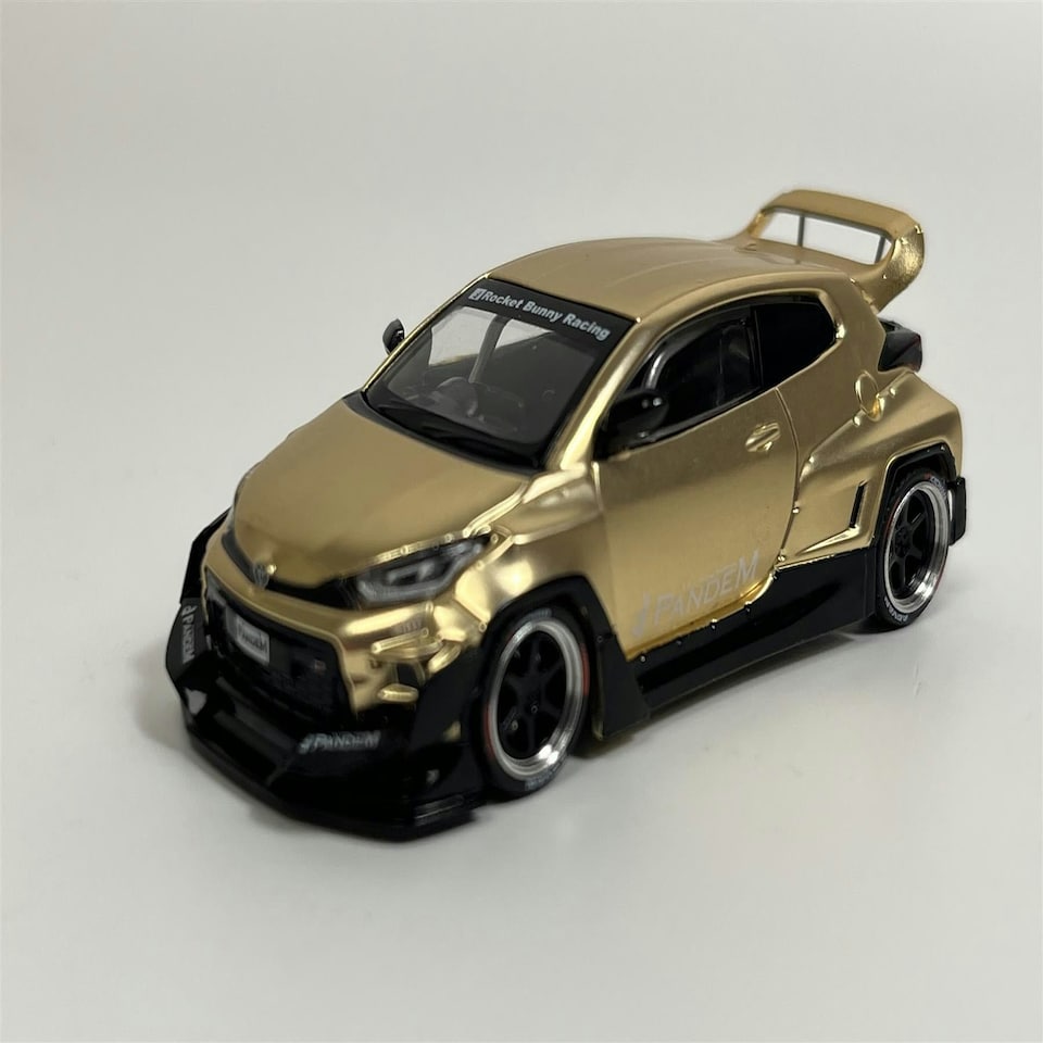 image 1 of Pandem GR Yaris Gold 1:64 Scale Pop Race PR640041