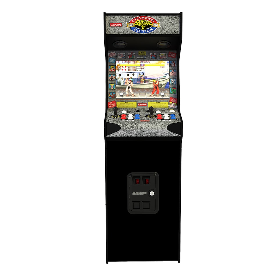 image 1 of Arcade1up - Street Fighter Deluxe 14-In-1 Wifi Enabled Arcade Machine