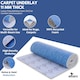 image 3 of NOVECRAFTO Carpet Underlay – 11mm Thick High-Density PU Foam Roll for Bedroom, Living Room & Stairs – Soft, Comfortable, Heat & Sound Insulating Blue
