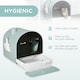 image 7 of PawHut Cat Litter Box Kitten Litter Tray w/ Lid, Scoop, Filter, Flap Door