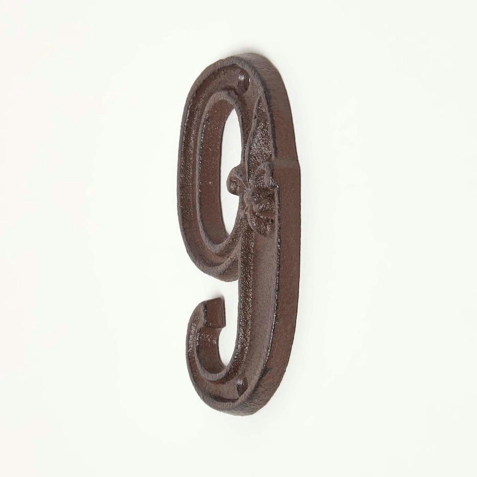 image 1 of Homescapes Cast Iron House number, 9