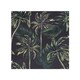 image 1 of Green Palm On Black Splash Back | White