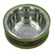 image 3 of Medium Wooden Ring With Removal Metal Bowl Dog Puppy Food Water Dish Brown