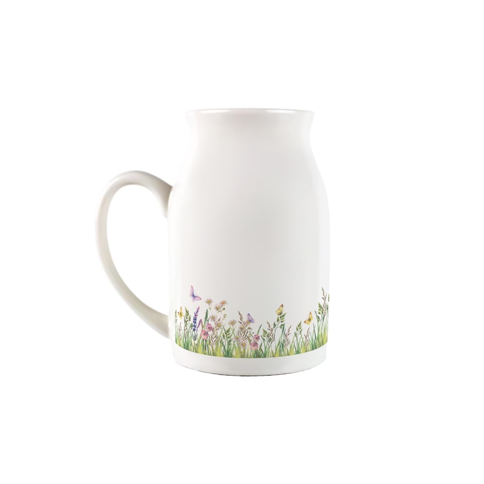 image 1 of Highland Cow & Calf Small Porcelain Serving Jug