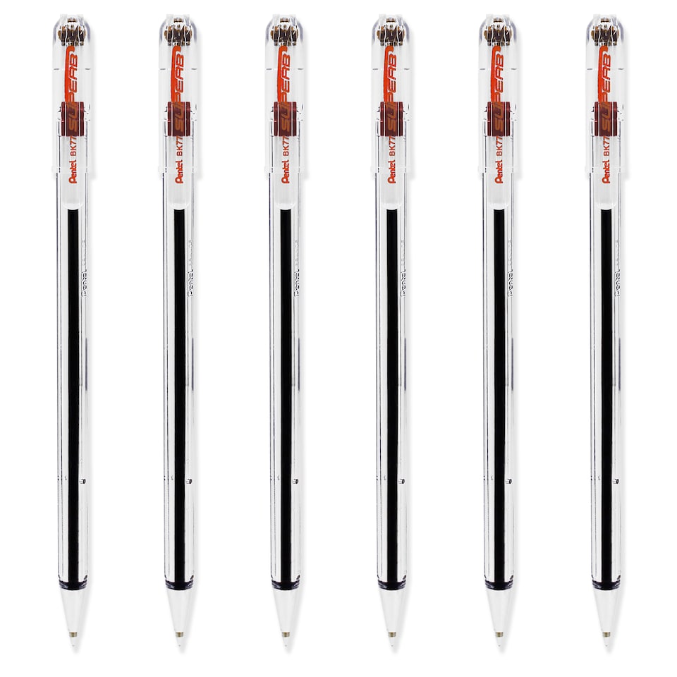 image 1 of Pentel BK77 Superb Ballpoint Pens 0.7mm Pack of 12