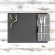 image 4 of Argon Tableware Rectangle Slate Placemats - 30cm x 20cm - Pack of 12